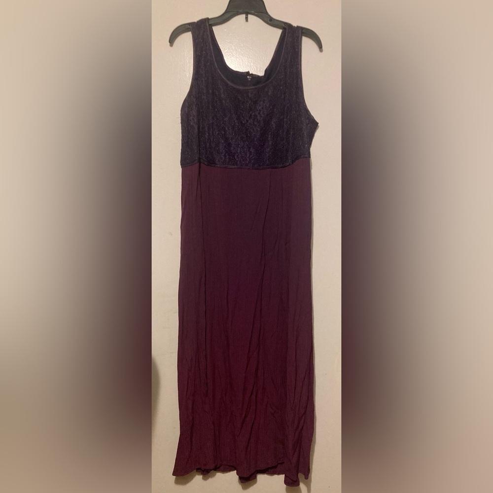 S.L. Fashions Purple Midi Dress